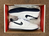 Authentic Air Jordan 1 Low WMNS White/Black