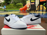 Authentic Air Jordan 1 Low WMNS White/Black