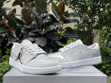 Authentic Air Jordan 1 Low WMNS “Metallic Silver”