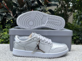 Authentic Air Jordan 1 Low WMNS “Metallic Silver”