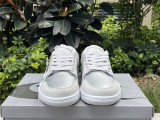 Authentic Air Jordan 1 Low WMNS “Metallic Silver”