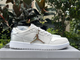 Authentic Air Jordan 1 Low WMNS “Metallic Silver”