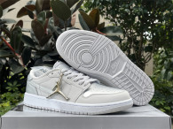 Authentic Air Jordan 1 Low WMNS “Metallic Silver”