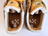 Perfect Off-White x Nike Air Force 1 Gold/Silver