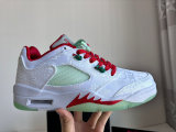 Authentic CLOT x Air Jordan 5 Low GS “White Silk”