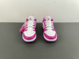 Authentic Air Jordan 1 Low GS Fierce Pink/White