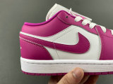 Authentic Air Jordan 1 Low GS Fierce Pink/White