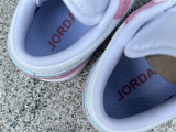 Authentic Air Jordan 1 Low WMNS White/Pink Foam/Glacier Blue