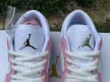 Authentic Air Jordan 1 Low WMNS White/Pink Foam/Glacier Blue