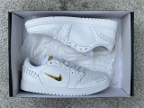 Authentic Air Jordan 1 Low “Method of Make” White/Metallic Gold