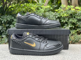 Authentic Air Jordan 1 Low “Method of Make” Black/Metallic Gold