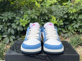 Authentic Air Jordan 1 Low White/Navy