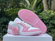 Authentic Air Jordan 1 Low WMNS White/Pink Foam/Glacier Blue