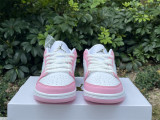 Authentic Air Jordan 1 Low WMNS White/Pink Foam/Glacier Blue