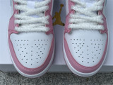 Authentic Air Jordan 1 Low WMNS White/Pink Foam/Glacier Blue