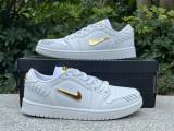 Authentic Air Jordan 1 Low “Method of Make” White/Metallic Gold