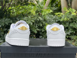 Authentic Air Jordan 1 Low “Method of Make” White/Metallic Gold