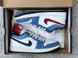 Authentic Air Jordan 1 Low White/Navy