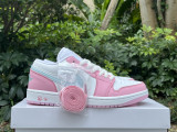 Authentic Air Jordan 1 Low WMNS White/Pink Foam/Glacier Blue