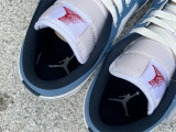 Authentic Air Jordan 1 Low White/Navy