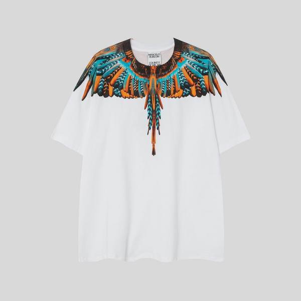 Marcelo Burlon Short Round Collar T-shirt S-XXL (48)
