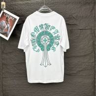 Chrome Hearts Short Round Collar T-shirt S-XL (36)