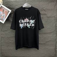 Chrome Hearts Short Round Collar T-shirt S-XL (55)