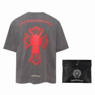 Chrome Hearts Short Round Collar T-shirt XS-L (2)