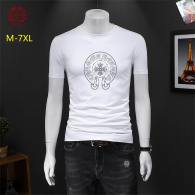 Chrome Hearts Short Round Collar T-shirt M-7XL (2)