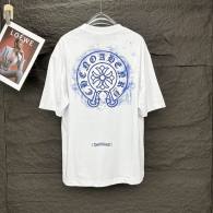 Chrome Hearts Short Round Collar T-shirt S-XL (40)