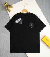 Chrome Hearts Short Round Collar T-shirt S-XL (88)