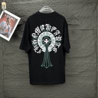 Chrome Hearts Short Round Collar T-shirt S-XL (34)