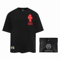 Chrome Hearts Short Round Collar T-shirt XS-L (3)