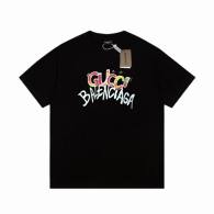 Balenciaga Short Round Collar T-shirt M-XXL (45)