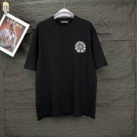 Chrome Hearts Short Round Collar T-shirt S-XL (37)