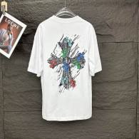 Chrome Hearts Short Round Collar T-shirt S-XL (58)