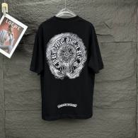 Chrome Hearts Short Round Collar T-shirt S-XL (50)