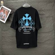 Chrome Hearts Short Round Collar T-shirt S-XL (30)