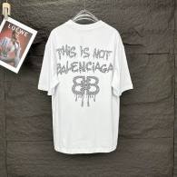 Balenciaga Short Round Collar T-shirt S-XL (253)