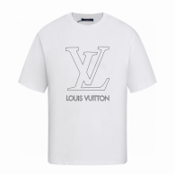 LV Short Round Collar T-shirt S-XL (186)