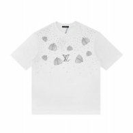 LV Short Round Collar T-shirt S-XL (102)