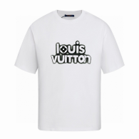 LV Short Round Collar T-shirt S-XL (140)