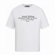 LV Short Round Collar T-shirt S-XL (188)