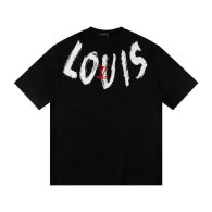 LV Short Round Collar T-shirt S-XL (104)