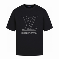 LV Short Round Collar T-shirt S-XL (187)