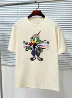 Balenciaga Short Round Collar T-shirt S-XXL (73)