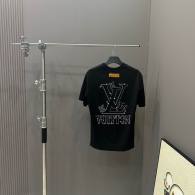LV Short Round Collar T-shirt S-XL (196)