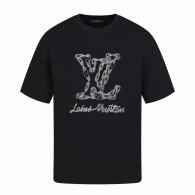 LV Short Round Collar T-shirt S-XL (143)