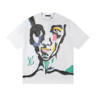LV Short Round Collar T-shirt S-XL (111)