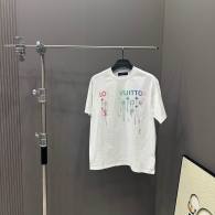 LV Short Round Collar T-shirt S-XL (199)